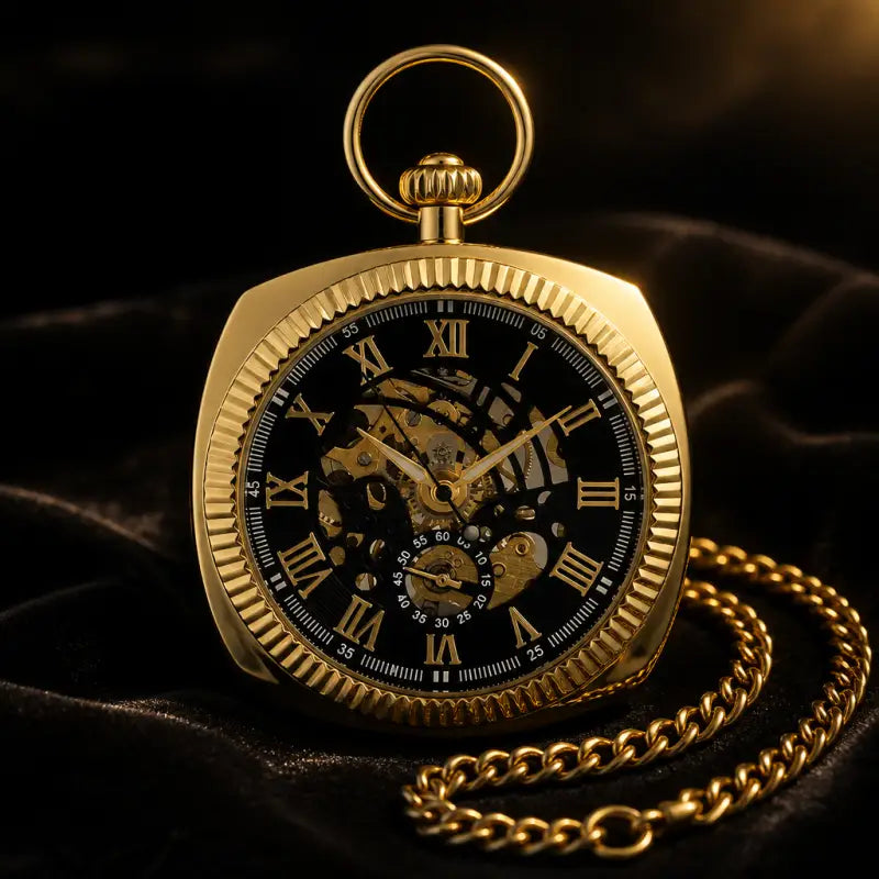 Mechanisch zakhorloge voor heren met open wijzerplaat - Univers Gousset