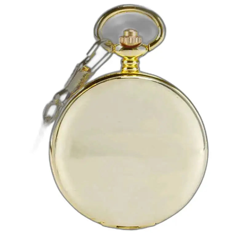 Chique mechanisch herenzakhorloge, elegant en verfijnd gouden zakhorloge