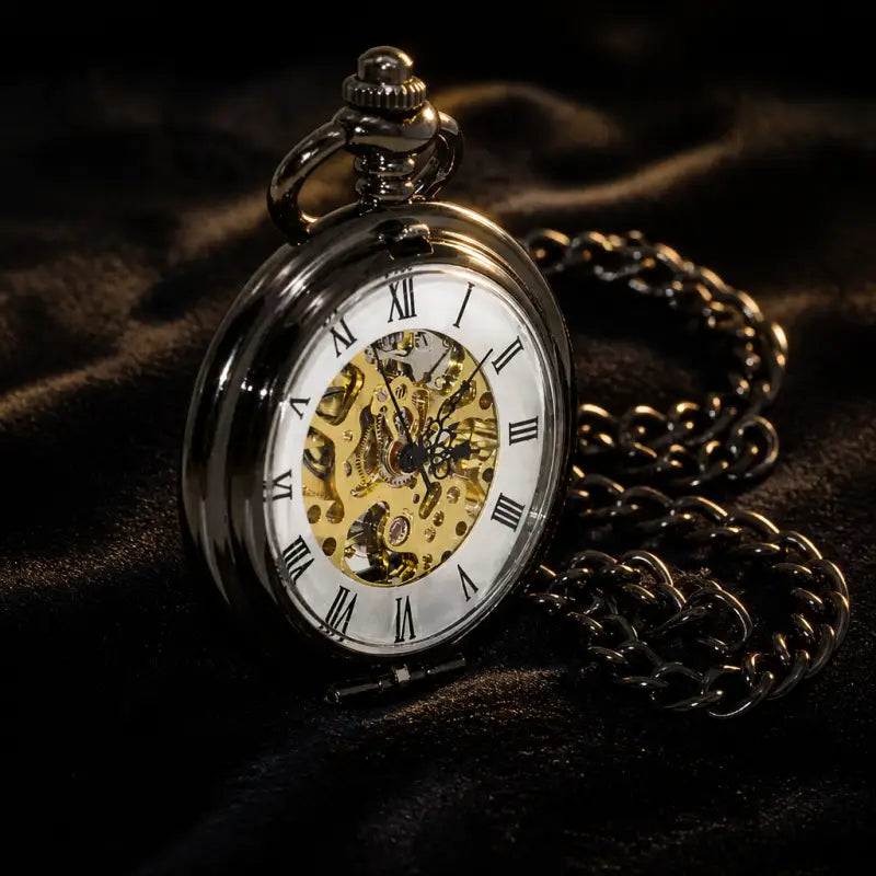 Steampunk skelet mechanisch zakhorloge - Univers Gousset