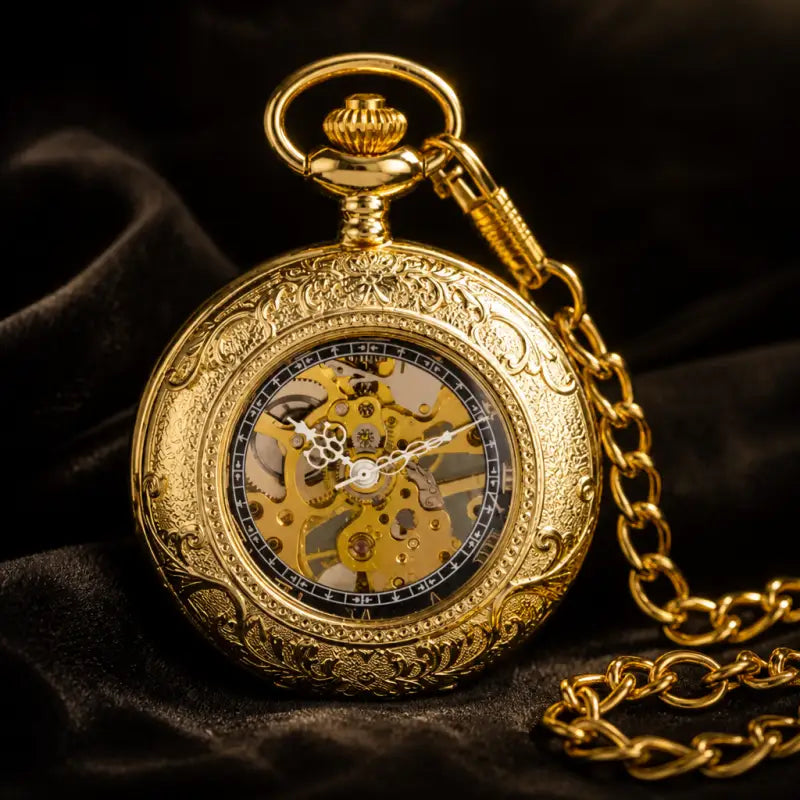 Half Hunter mechanisch zakhorloge met skelet - Univers Gousset