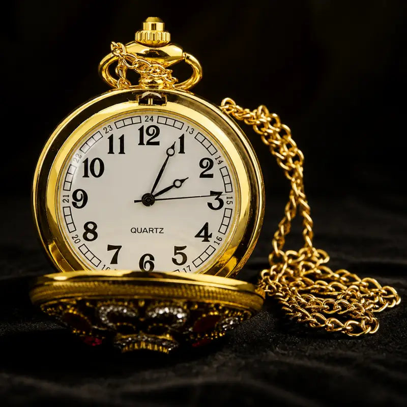 Zakhorloge dames hanger lange ketting 80cm - Univers Gousset