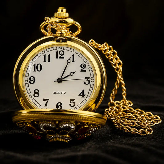 Zakhorloge dames hanger lange ketting 80cm - Univers Gousset