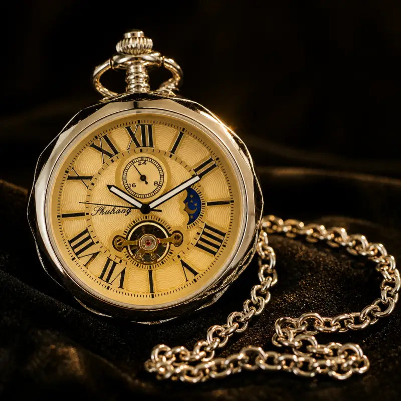 Mechanisch zakhorloge met maanfase voor heren - Univers Gousset
