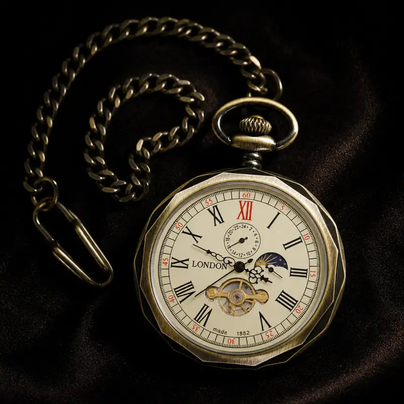 Mechanisch zakhorloge met maanfase voor heren - Univers Gousset
