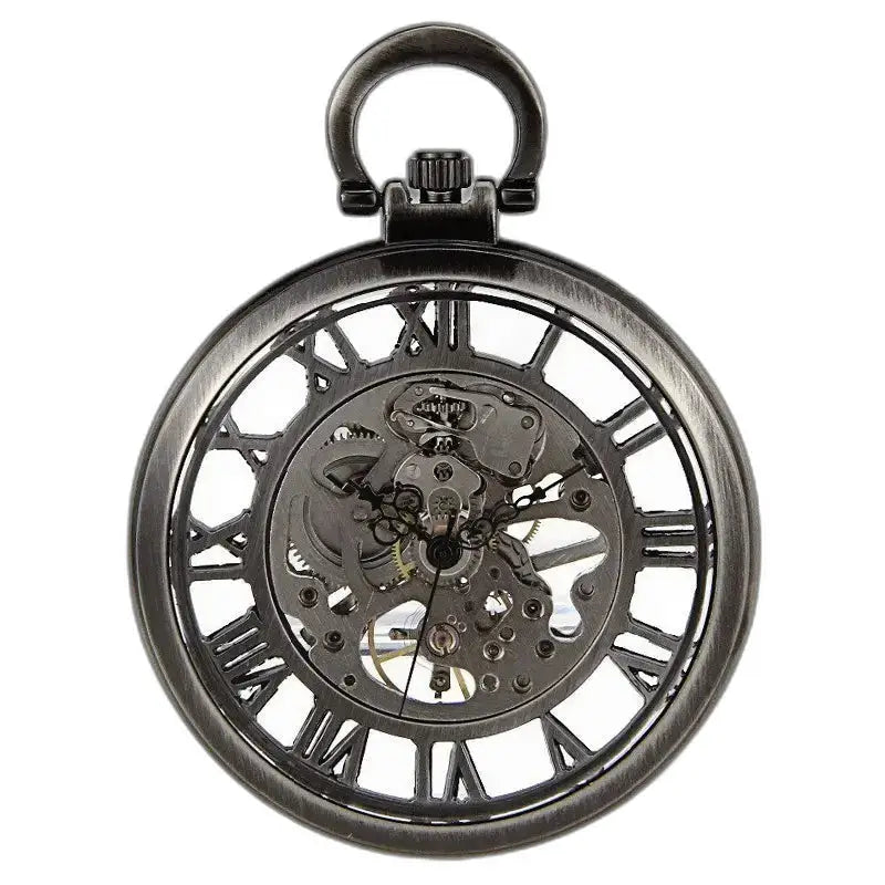 Heren automatisch skeletzakhorloge voor dames met elegante Romeinse cijfers