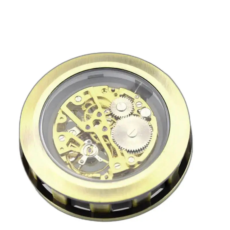 Gouden mechanisch uurwerk van het luxe skeletzakhorloge voor heren en dames