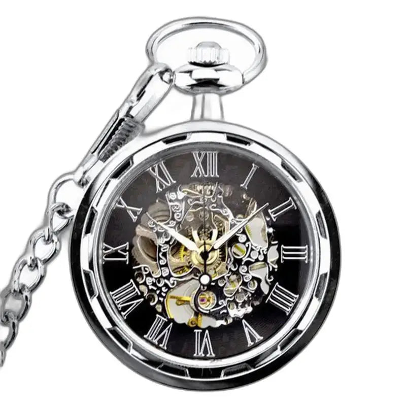 Luxe skeleton zakhorloge voor dames en heren met zichtbaar mechanisme en elegant design