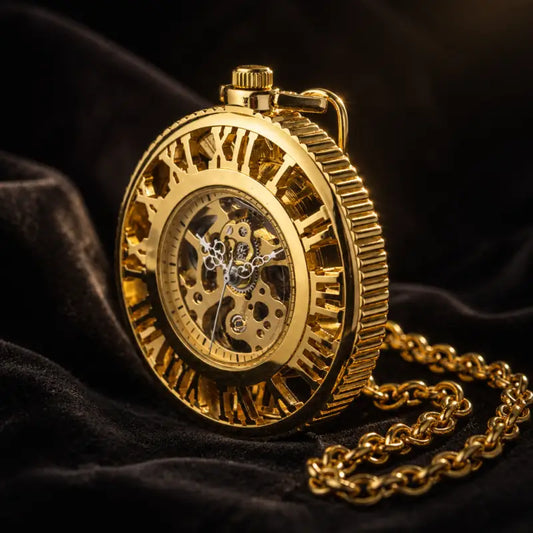 Mechanisch zakhorloge met Romeins skelet - Univers Gousset