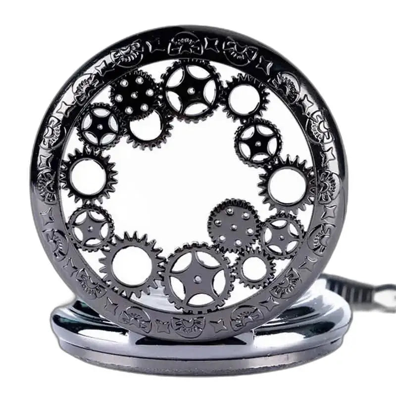 Steampunk-zakhorloge met handgemaakt schakelmechanisme-ontwerp