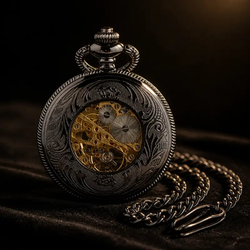 Steampunk skelet mechanisch zakhorloge - Univers Gousset