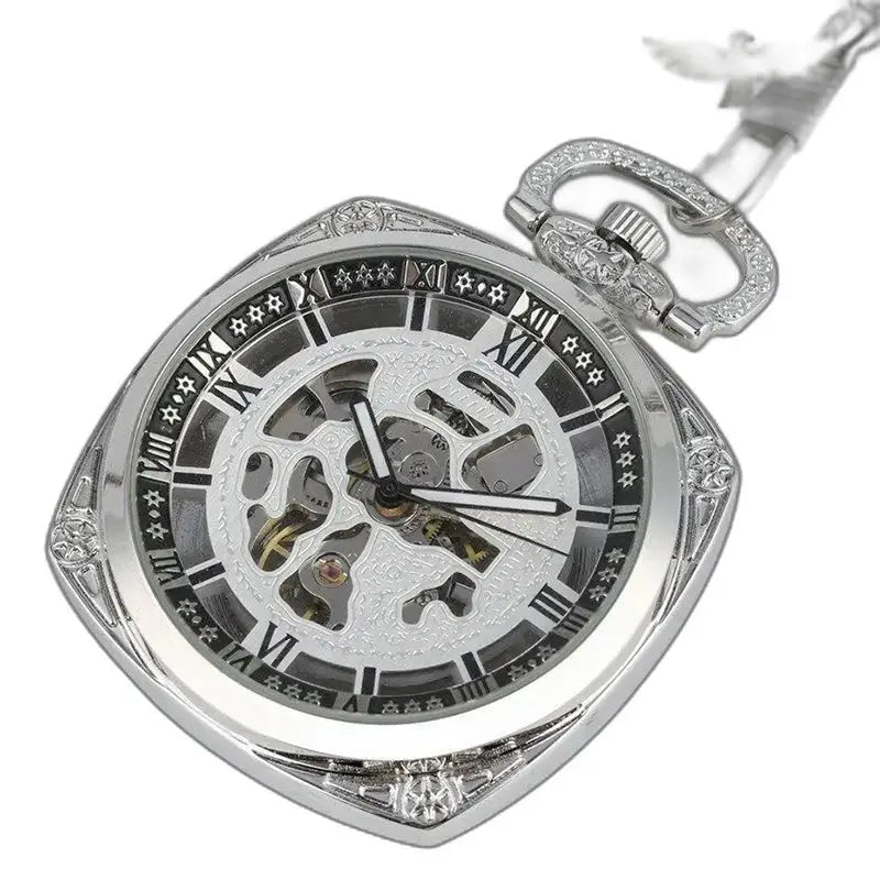 Modern Chic herenzakhorloge met elegante zilveren kast