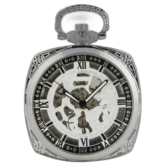 Chique Moderne herenzakhorloge met elegante zilveren wijzerplaat