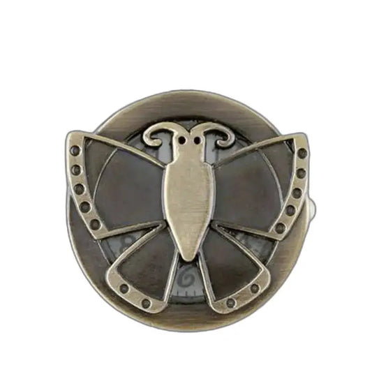 Vintage bronzen vlinderbroche, steampunk accessoire voor elegant vlinderhorloge