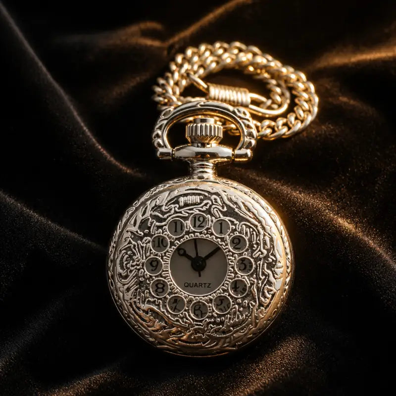 Damesketting met quartz zakhorloge - Univers Gousset