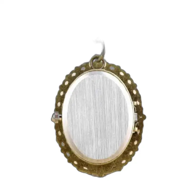 Ovale medaillon met frame versierd met Kitty Kitten-hanger voor horlogehanger