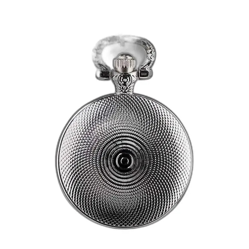 Elegant boomhangerhorloge voor dames met een getextureerd gezicht in zilver