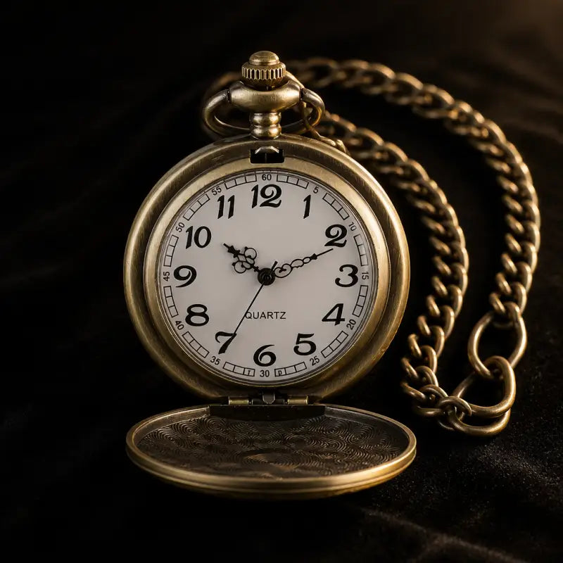 Vintage dameszakhorloge met harthanger - Univers Gousset