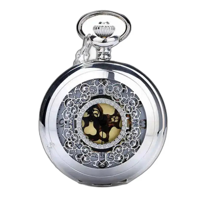 Elegant zilveren dameshorloge met sierlijke details van kostbaar zilver