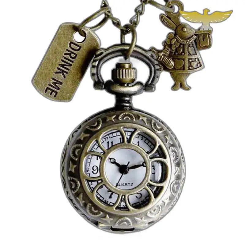 Dameszakhorloge met hanger, medaillonketting en vintage charme