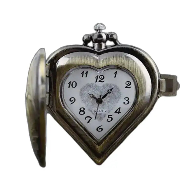 Elegant hartvormig dameshorloge met quartz uurwerk en hartvormige boerderij