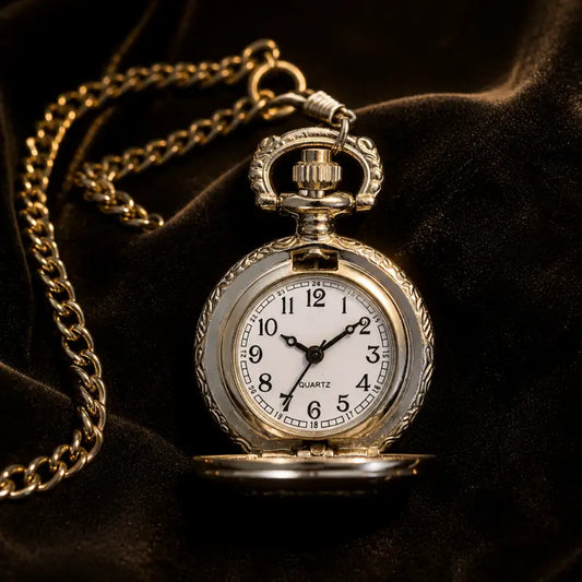 Zakhorloge met hanger in vlokkwarts voor dames - Univers Gousset