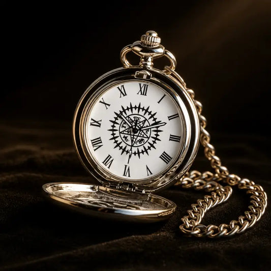 Quartz zakhorloge met gegraveerde hanger voor dames - Univers Gousset