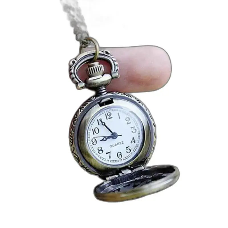 Elegant Dragonfly hangend horloge voor ketting, charmant antiek kettinghorloge