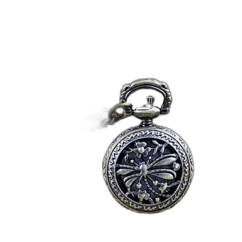 Elegant Dragonfly-hangerhorloge voor ketting in antieke Dragonfly-vorm