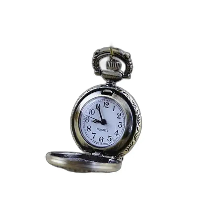 Zakhorloge in antieke stijl, elegant Dragonfly-hangerhorloge voor ketting