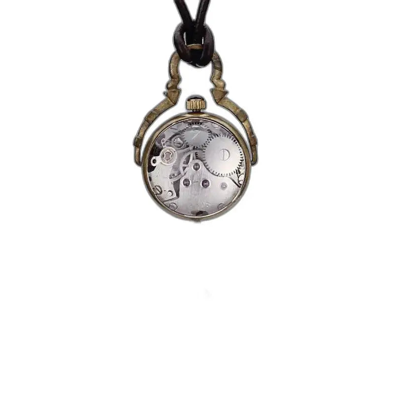 Vintage bronzen mechanisch hangerhorloge in elegante Steampunk-stijl
