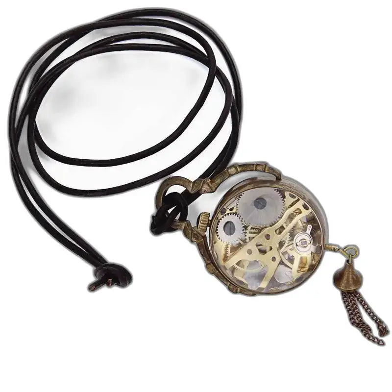Mechanische hanger horlogehanger zilverbrons met tandwielen Steampunk