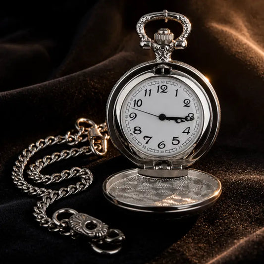 Dameszakhorloge met kwarts en vlinderhanger - Univers Gousset