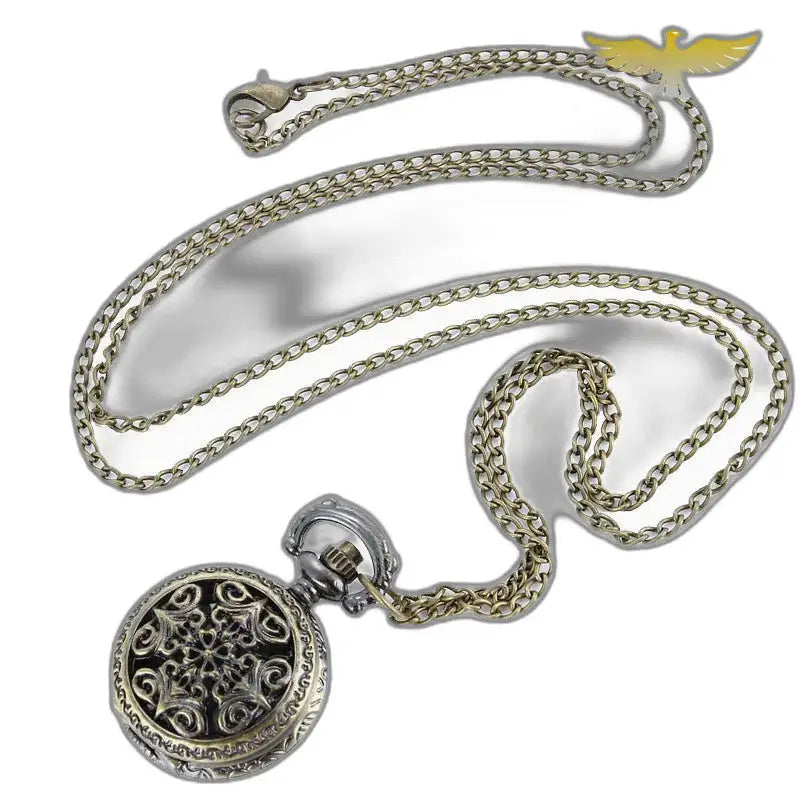 Montre Pendentif Vintage Femme Coeur Argent avec chaîne, accessoire élégant