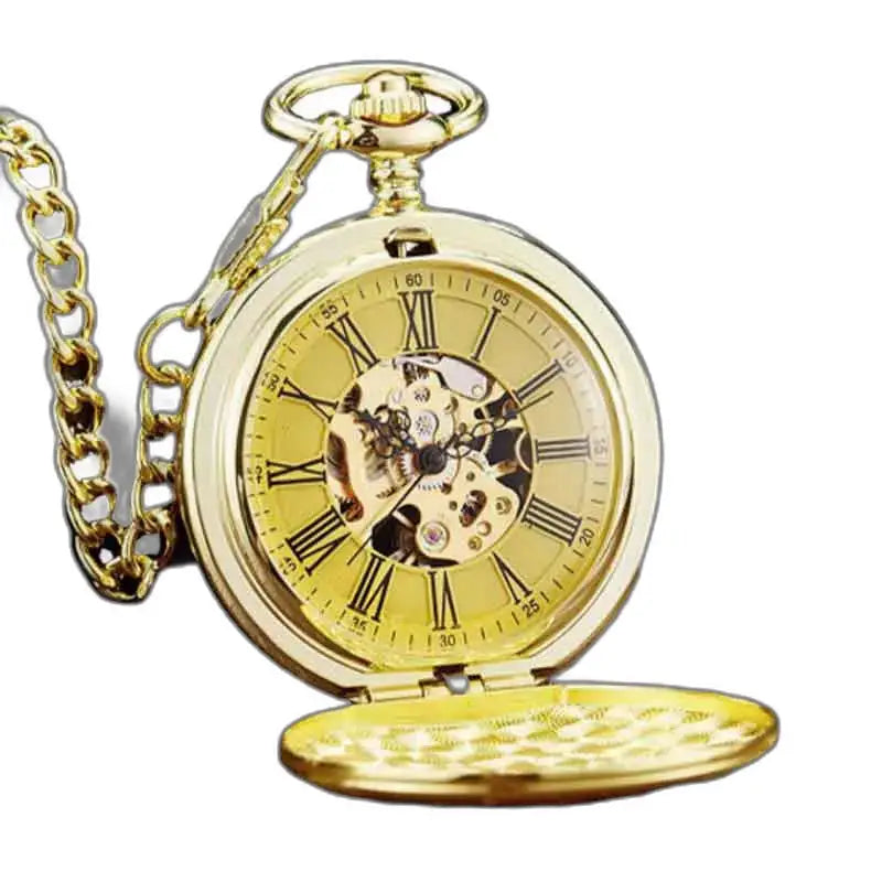 Nymphe Luxe dameszakhorloge in goud met elegante ketting