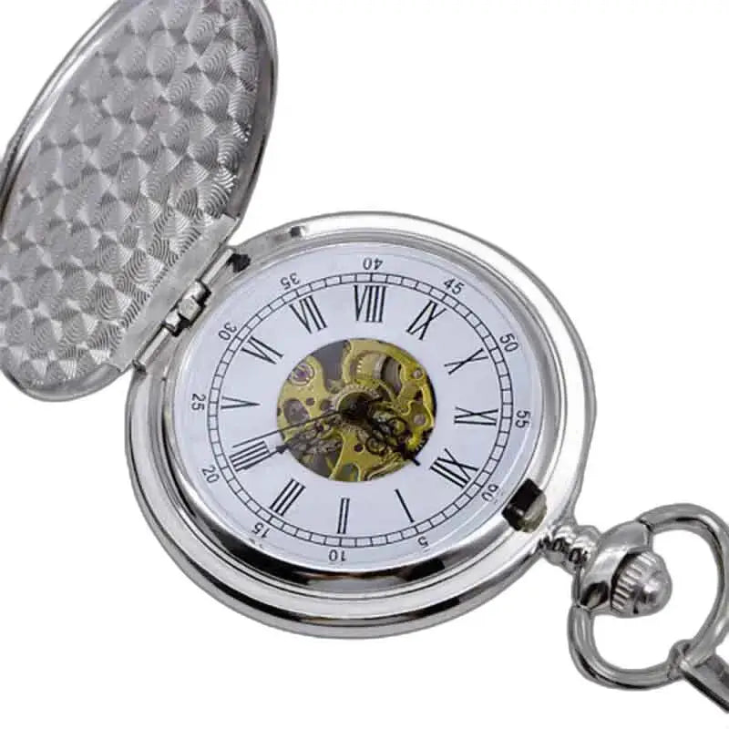 Nymphe Luxe dameszakhorloge met zichtbaar mechanisme in zilver