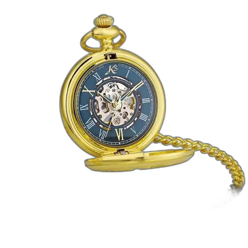 Luxe zakhorloge met gouden adelaars, elegant en verfijnd met gouden amethist