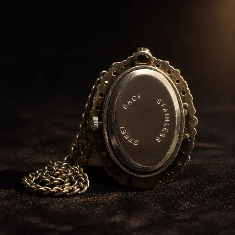 Vintage zakhorloge met lange ketting en hanger voor dames - Univers Gousset