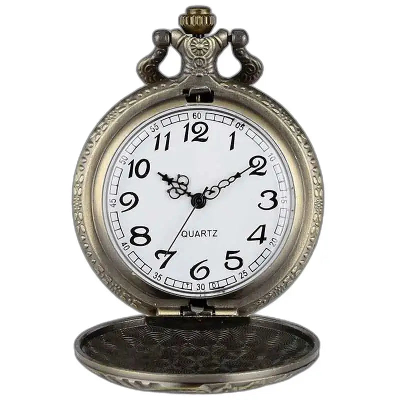 Steampunk horlogeketting met antiek medaillon, elegant vintage zakhorloge