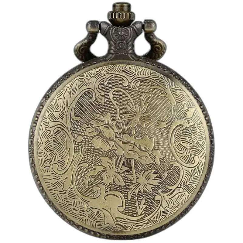 Steampunk horlogeketting met antiek medaillon en sierlijk bronzen horloge