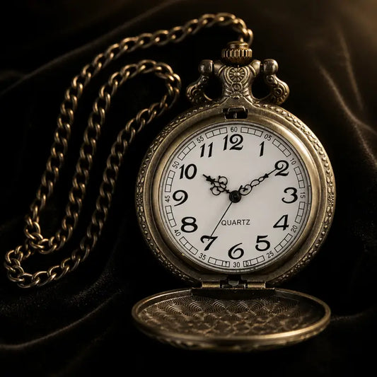Vintage Steampunk dameskettingzakhorloge - Univers Gousset
