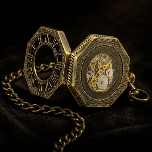 Steampunk skelet mechanisch zakhorloge - Univers Gousset