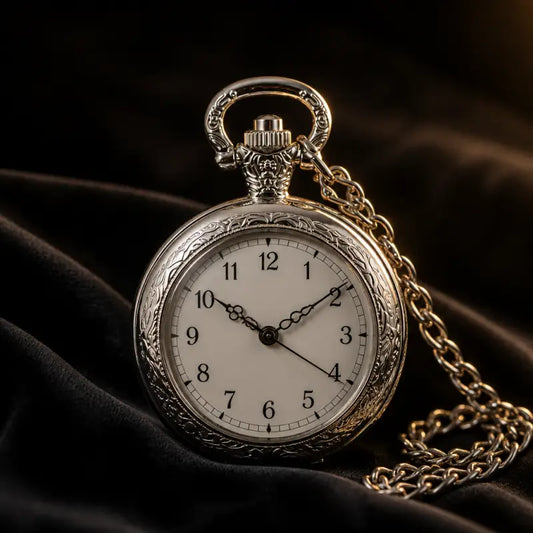 Gepersonaliseerde gegraveerde kettingzakhorloge - Univers Gousset