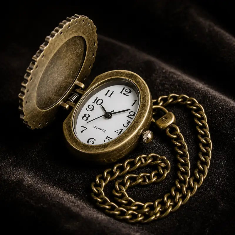 Vintage zakhorloge hanger ketting - Univers Gousset