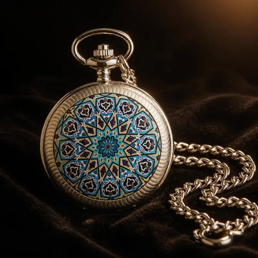 Vintage Mandala bloem quartz zakhorloge - Univers Gousset