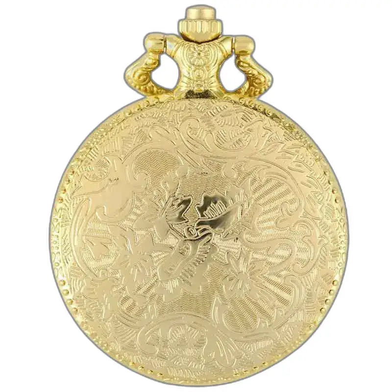 Luxe sierlijke koninklijke gouden jaspe gouden zakhorlogekast